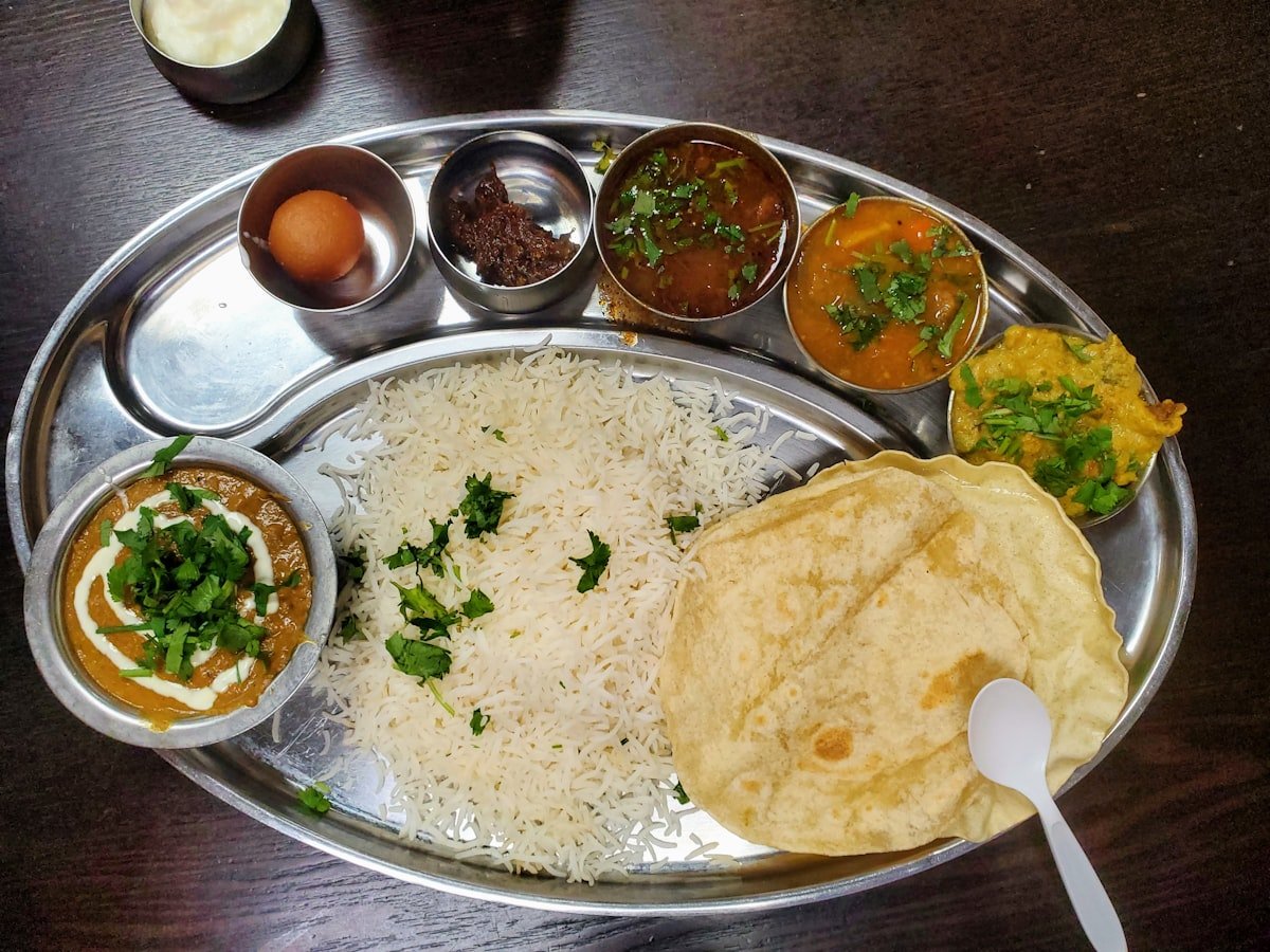 North Indian thali