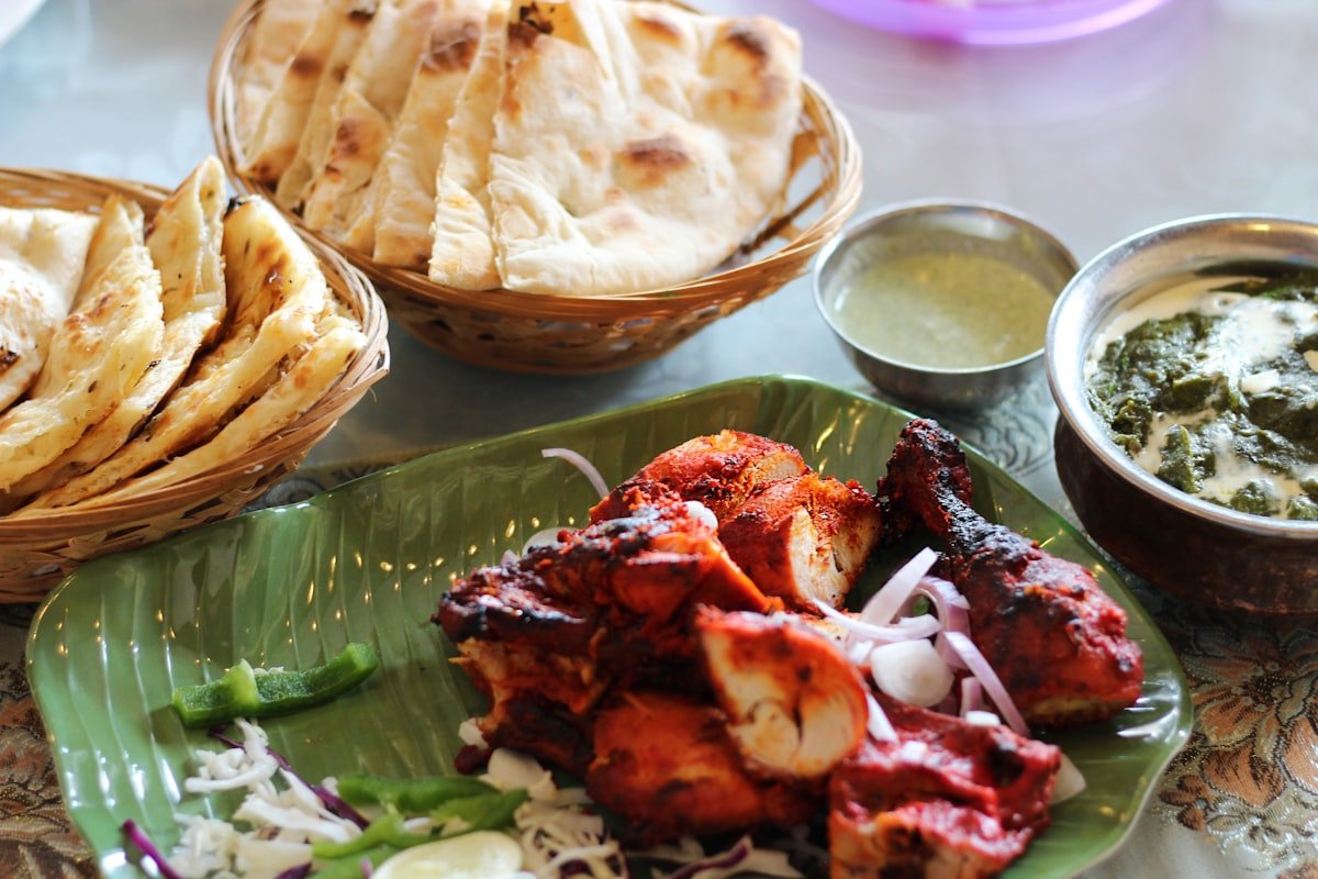 Tandoori chicken fresh from the clay oven